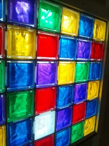 新宿  レンタルスタジオ のガラスブロックです